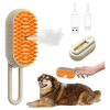 Cepillo con vapor recargable para animales